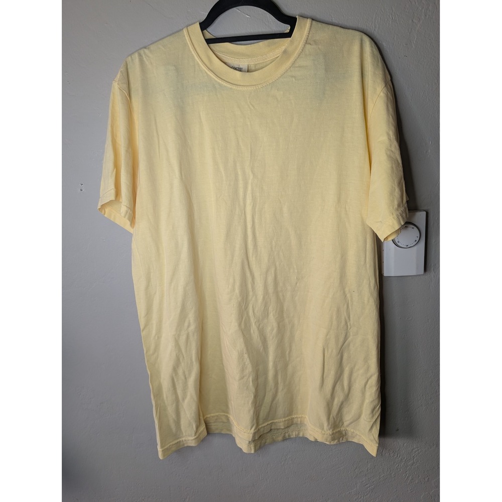 Comfort Colors Tshirt Blank Yellow unisex sz L